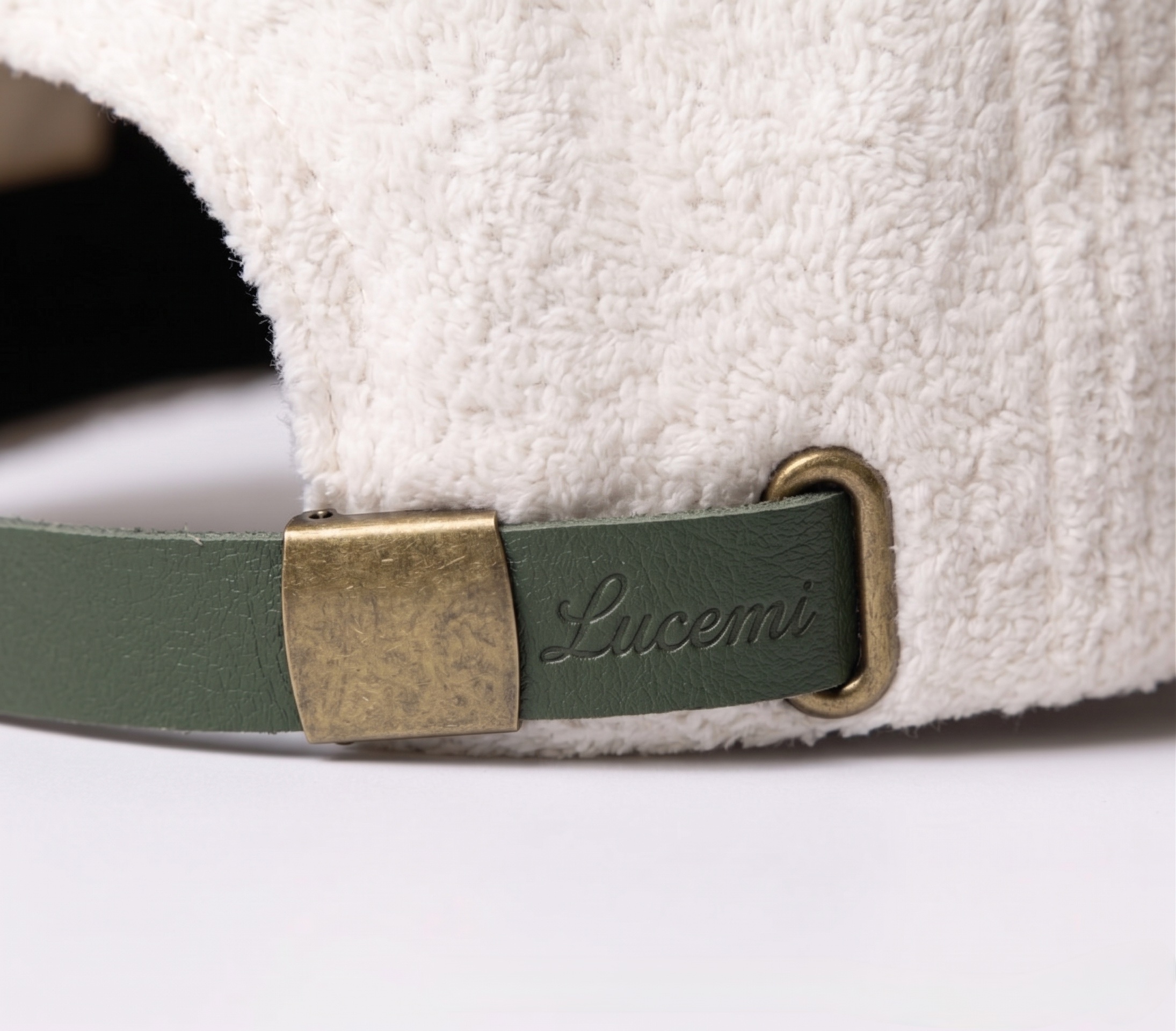 Look Away Cap — strap detail